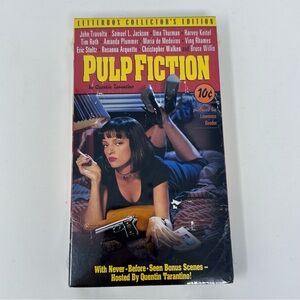 Pulp Fiction Letterbox Collectors Edition VHS 1996 No Stickers Factory Sealed